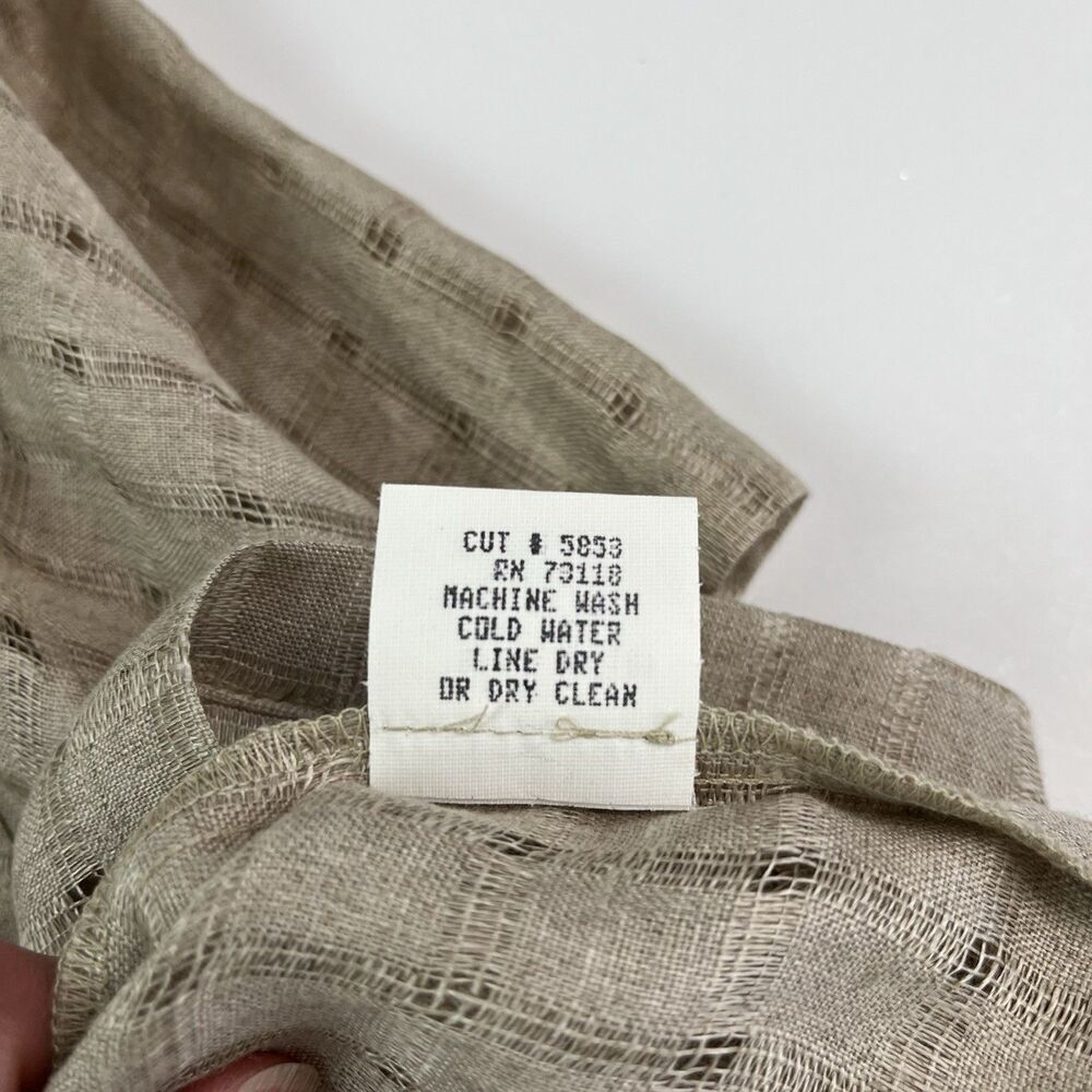 NWT David Dart Linen Top size XL Beige - Picture 12 of 12